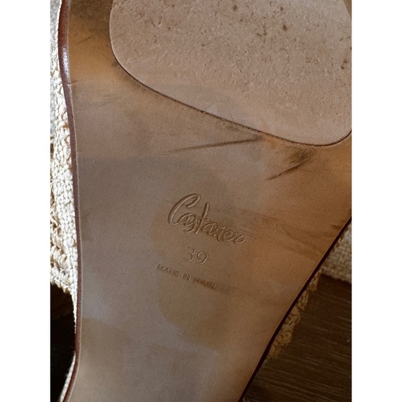 Castaner Espadrille Platform Sandals Woven Raffia Heels Summer Size 39 - Picture 13 of 15